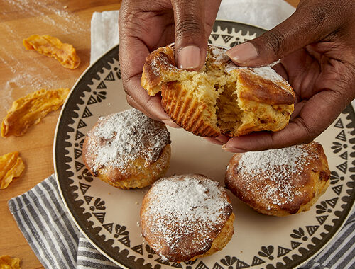 Muffins gingembre et mangue
